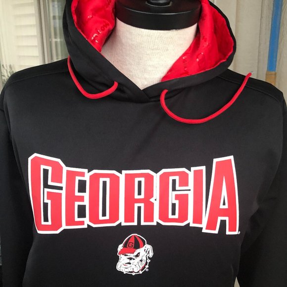 Champion | Shirts | Champion Mens Black Uga Georgia Bulldogs Logo Hoodie  Pull Over Size Medium | Poshmark